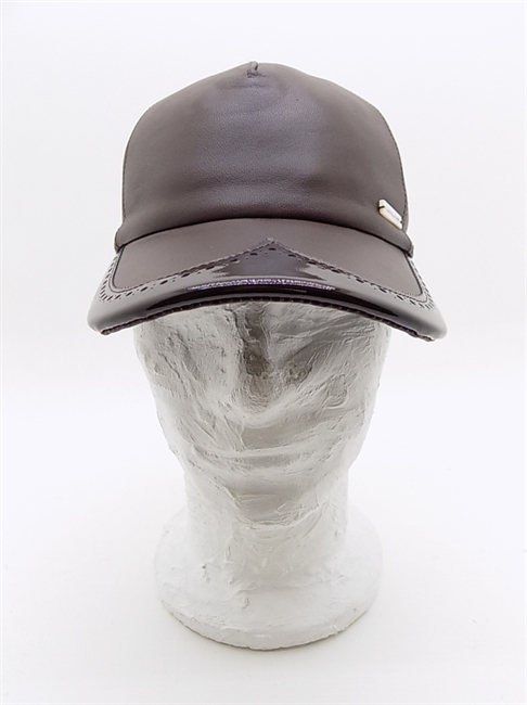 BASEBALL NAPPA FINITURE VERNICE MARRONE