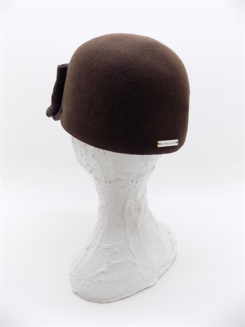 BASEBALL FELTRO DI LANA E TWEED MARRONE