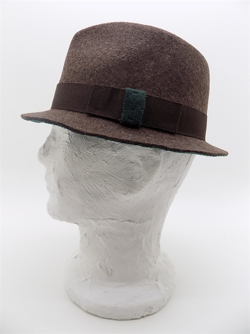TRILBY FELTRO LANA TESA PICCOLA MARRONE/VERDE