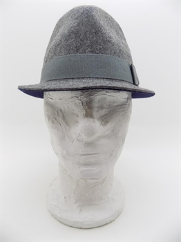 TRILBY FELTRO LANA TESA PICCOLA GRIGIO/BLU