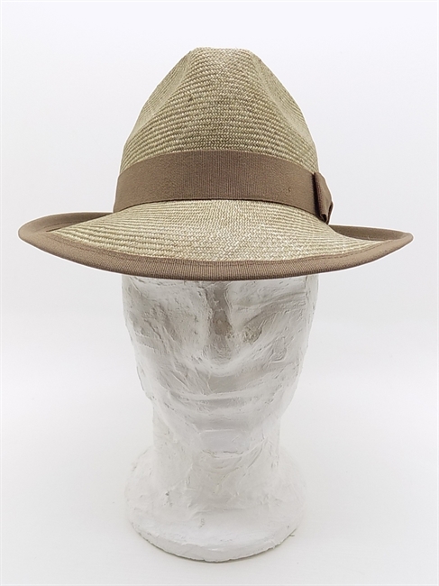 TRILBY PARASISOL VERDE OCRA CON RIFINITURE-en