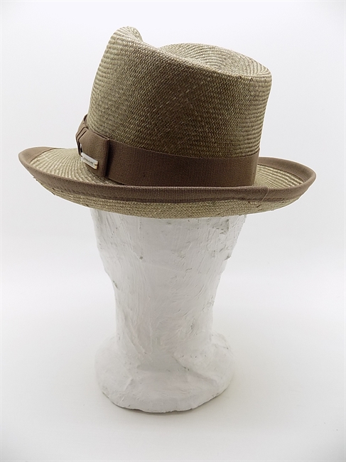 TRILBY PARASISOL VERDE OCRA CON RIFINITURE-en