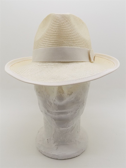 TRILBY PARASISOL BIANCO CON RIFINITURE-en