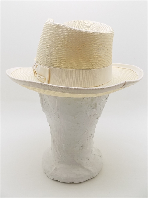 TRILBY PARASISOL BIANCO CON RIFINITURE-en