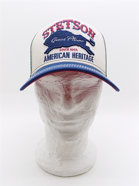 TRUCKER CAP GREAT PLAINS BLU BEIGE E VERDE