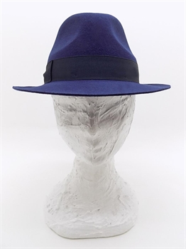 FEDORA FELTRO RASATO BLU TESA PICCOLA-en