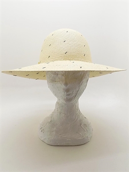 VIOLET PANAMA CUENCA BEIGE NATURALE A POIS NERI