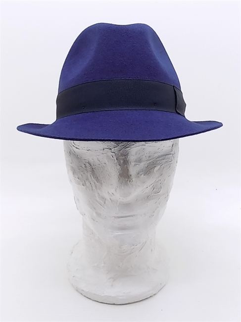 TRILBY FELTRO RASATO BLU OCEANO TESA PICCOLA