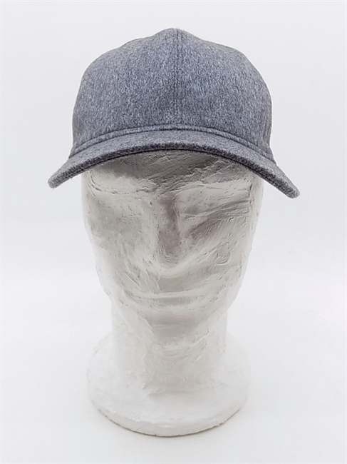 HIKER BASEBALL CAP SEI SPICCHI IN CASHMERE GRIGIO RODIO