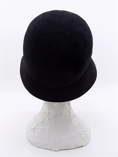 CLOCHE ELEONORA FOLAR FELTRO QUALITA' SUPERIORE NERO