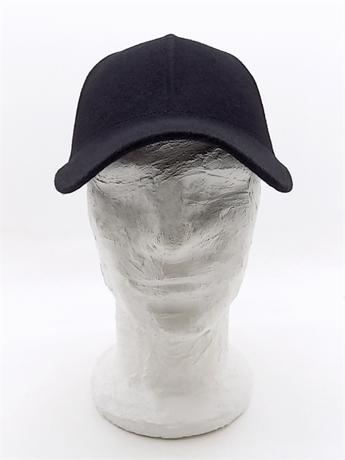 TIMOTHEE BASEBALL CAP IN FELTRO DI LANA NERO-en