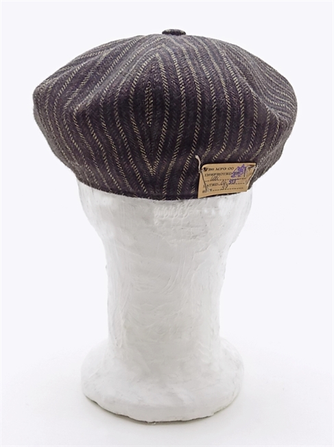 COPPOLA 8 PANEL WOOLEN STRIPE MARRONE SCURO