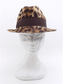 TRILBY IN FELTO MELUSINE LEOPARDATO MARRONE