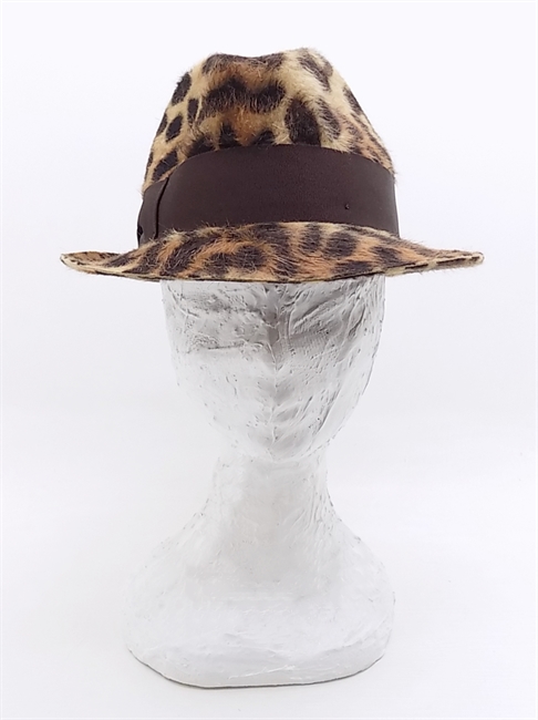 TRILBY IN FELTO MELUSINE LEOPARDATO MARRONE-en