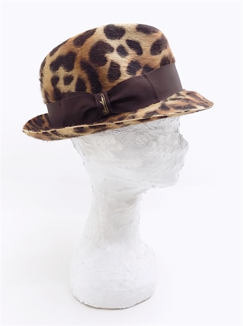 TRILBY IN FELTO MELUSINE LEOPARDATO MARRONE-en