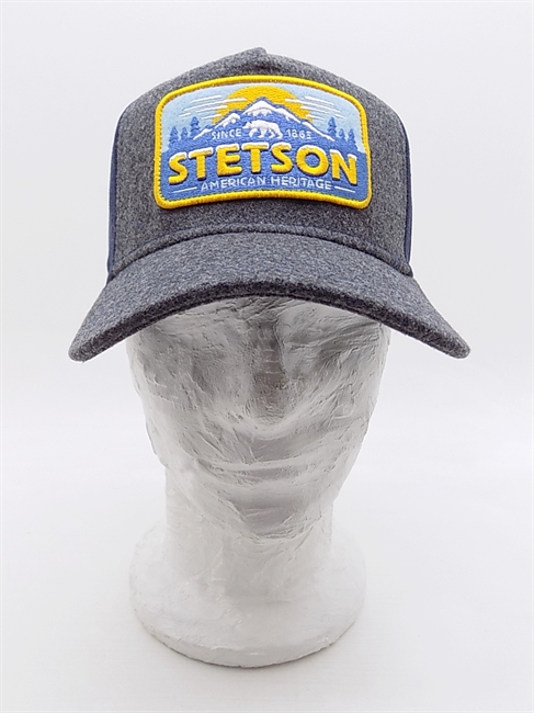 TRUCKER CAP POLAR BEAR GRIGIO/BLU