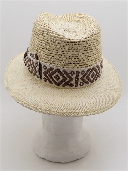 COUNTRY PANAMA SEMICROCHET BEIGE NATURALE NASTRO ETNICO