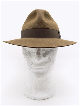TRILBY IN FELTRO DI LAPIN MARRONE BRUCIATO