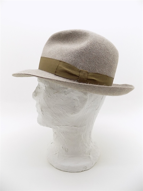 TRILBY IN FELTRO DI LAPIN BEIGE MELANGE