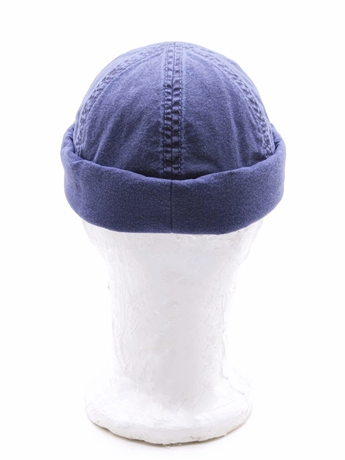 BERRETTO DOCKER DELAVE ORGANIC COTTON BLU SCURO