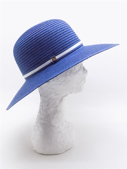 GISELLE IN TRECCIA DI CARTA TESSILE BLU