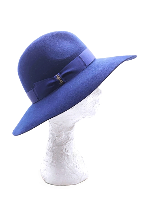 SOPHIE IN FELTRO DI LANA FINE BLU