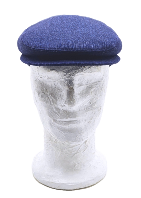 VINCENZO BERRETTO SFILATO IN LANA BLU