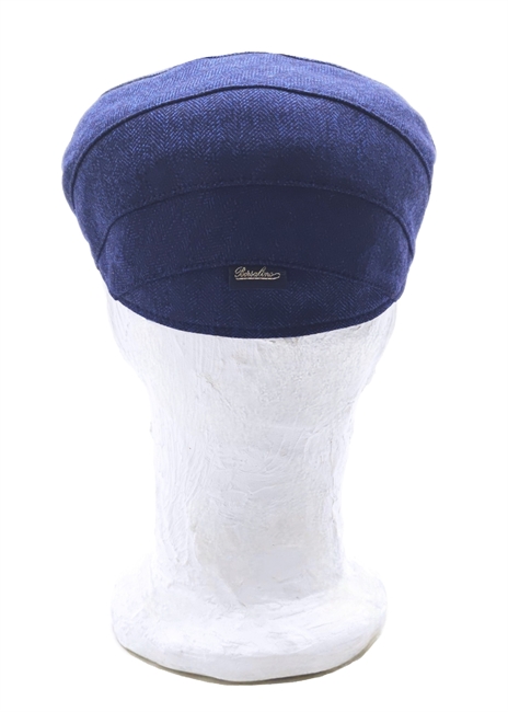 VINCENZO BERRETTO SFILATO IN LANA BLU