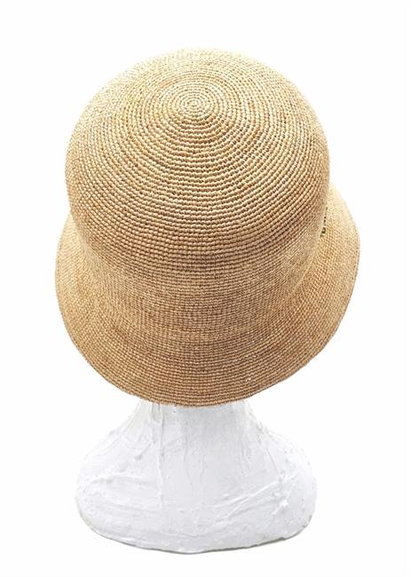 KOKO CLOCHE IN RAFIA CROCHET BEIGE NATURALE