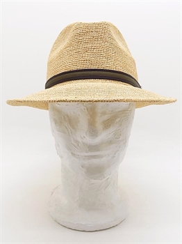 ARGENTINA ARROTOLABILE IN RAFIA CROCHET NATURALE A TESA MEDIA