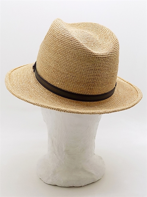 ARGENTINA ARROTOLABILE IN RAFIA CROCHET NATURALE A TESA MEDIA