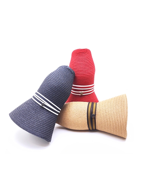 GISELLE TRECCIA CARTA TESSILE ROSSA TESA LARGA