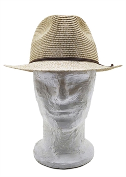 CAPPELLO WASHED BRAID TRILBY BEIGE CHIARO