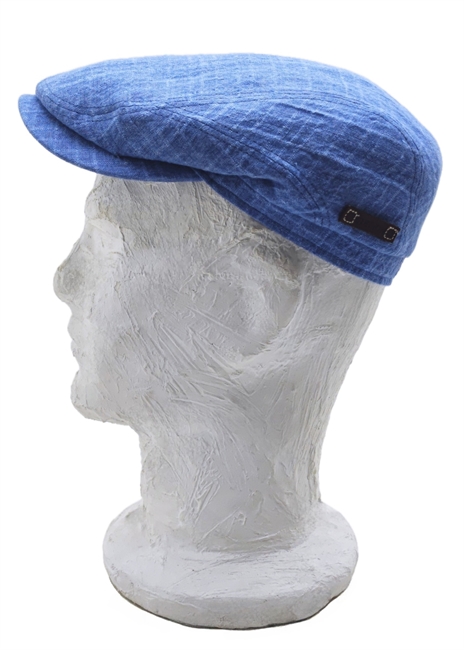 DRIVER CAP IN LINO BARISTA AZZURRO
