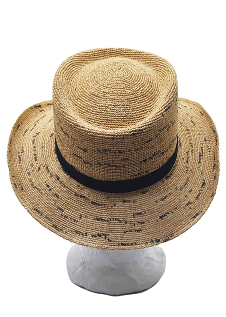 INDIANA RAFIA CROCHET TESA MEDIA BEIGE NATURALE