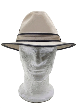CAPPELLO TRAVELLER ANTI UV AVA COTTON BEIGE/VERDE