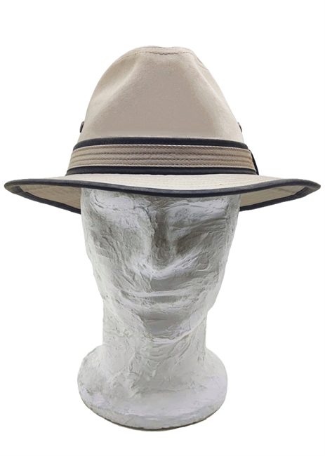 CAPPELLO TRAVELLER ANTI UV AVA COTTON BEIGE/VERDE
