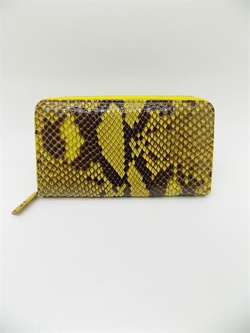 PORTAFOGLI 1 ZIP PITONE GIALLO-en