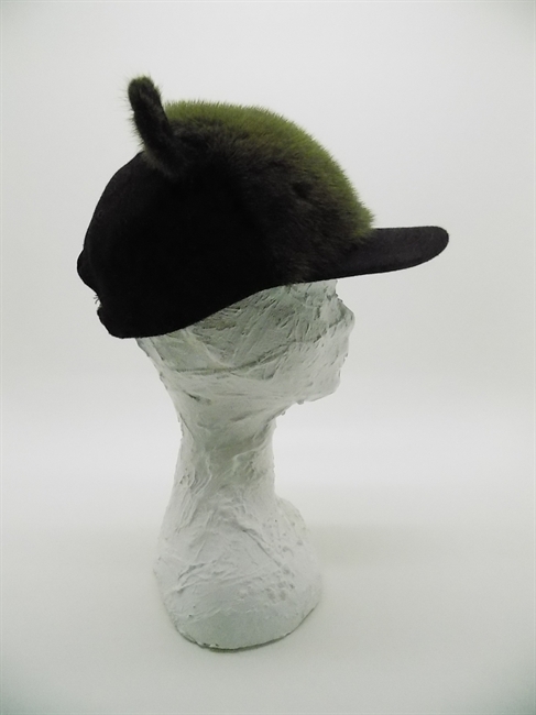 JEFFREY PANNO/CASHMERE CON INSERTI IN PELLICCIA VERDE