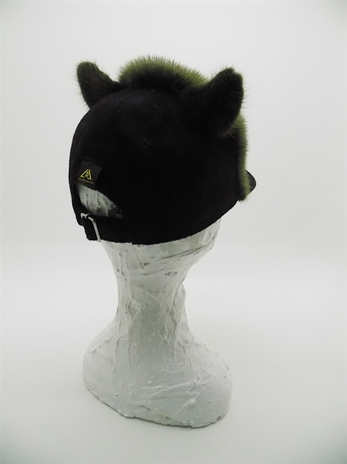 JEFFREY PANNO/CASHMERE CON INSERTI IN PELLICCIA VERDE