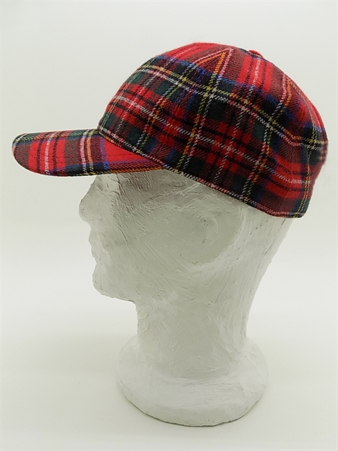 BASEBALL TARTAN ROSSO-en