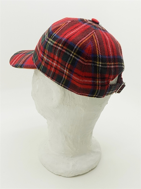 BASEBALL TARTAN ROSSO-en