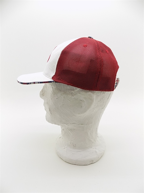 BASEBALL LINO RICAMO INSETTI FOD.SCOZZESE ROSSO-en
