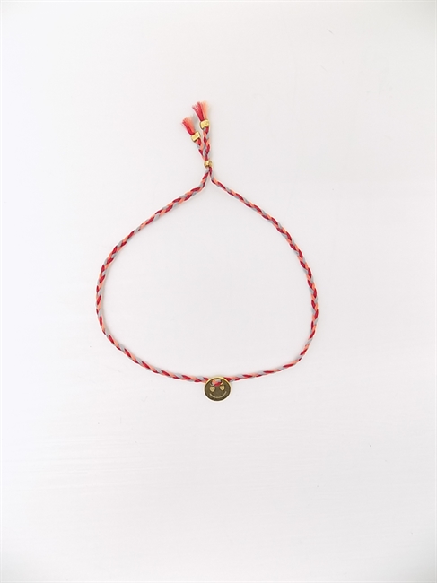 BRACCIALETTI CON MEDAGLIETTA HAPPY FACE-en